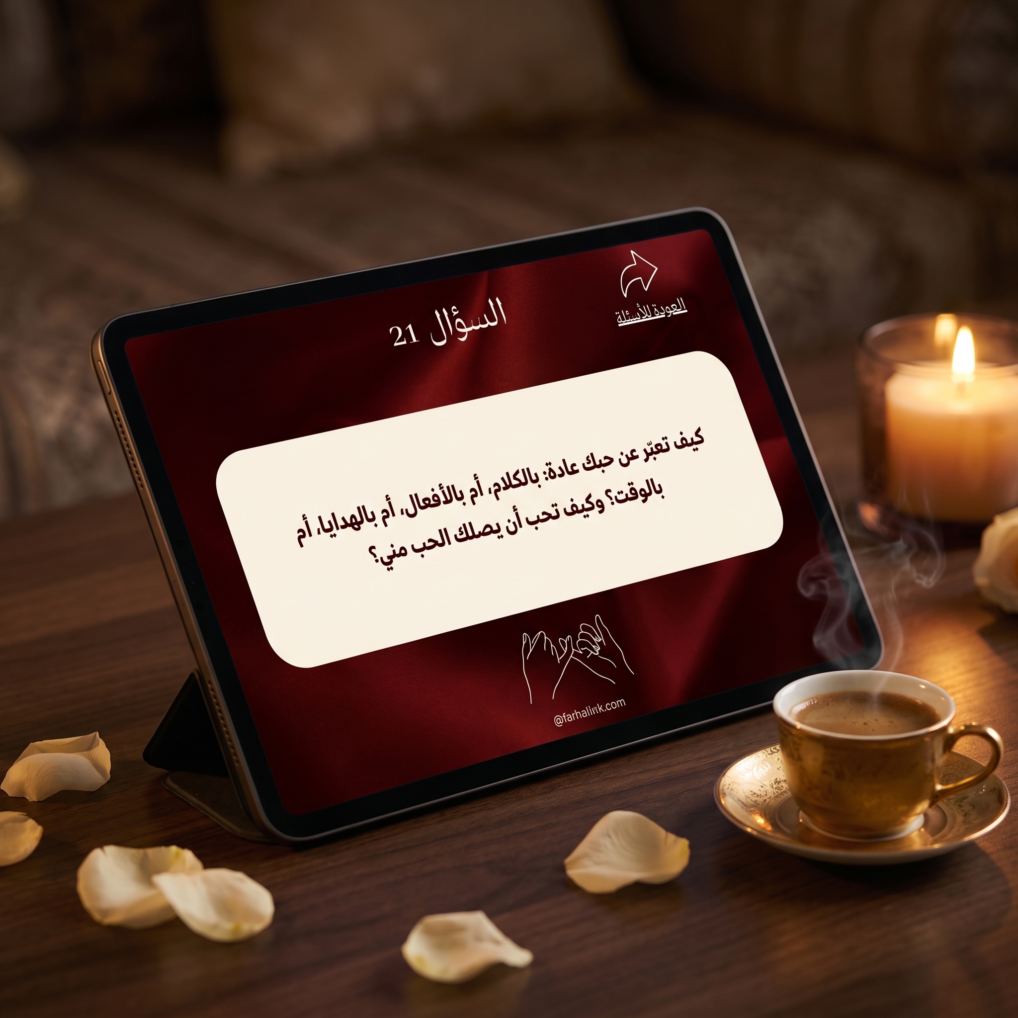 لعبة "بيني وبينك" — لعبة الأسئلة التي تقرّبكما اكثر