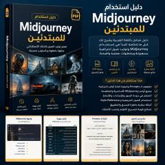 دليل استخدام Midjourney بالعربي للمبتدئين PDF مع صفحات الشرح وأوامر وأمثلة الصور