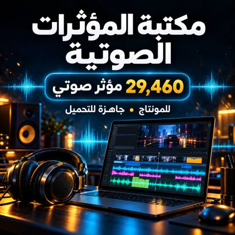 مكتبة المؤثرات الصوتية الاحترافية للمونتاج – أكثر من 29460 مؤثر صوتي – حزمة Sound Effects